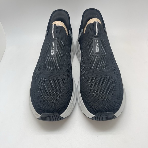 Skechers Sneakers Mens 14 Max Cushioning Glide-Step Euclid Slip Ons Black Shoes - Picture 2 of 10